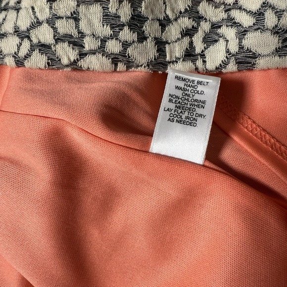 Cato Womens Multicolor Round Neck Back Zip Cap Sleeve Overlay Sheath Dress Sz 16 - Picture 8 of 8